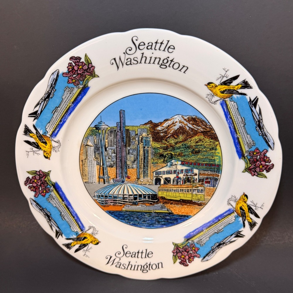 Ye Olde Curiosity Shop Seattle Washington Souvenir Decorative Plate 10.25 Inch *